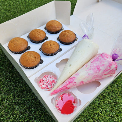 DIY Valentines Gift Box - Cupcakes, Icing & Sprinkles