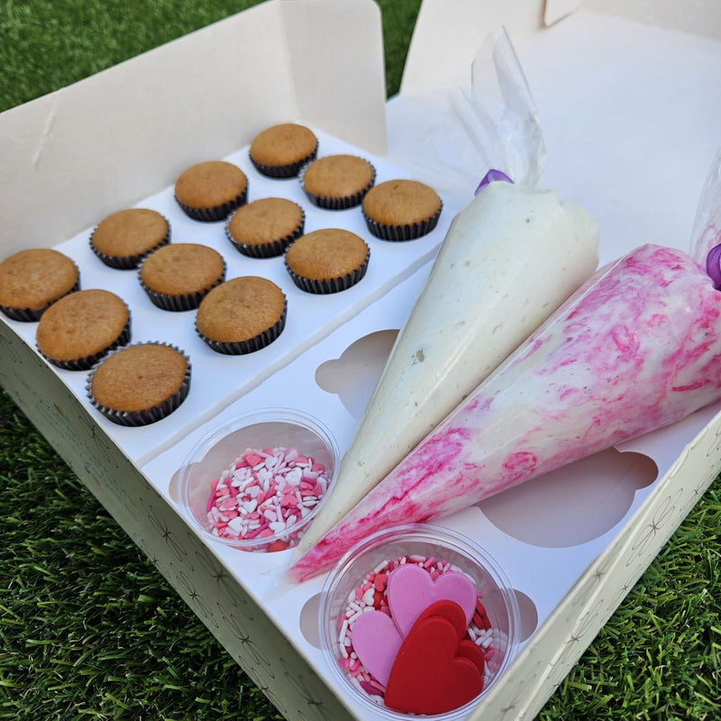 DIY Valentines Gift Box - Cupcakes, Icing & Sprinkles