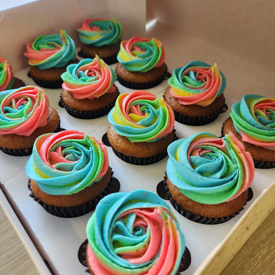 Pastel Rainbow Cupcake