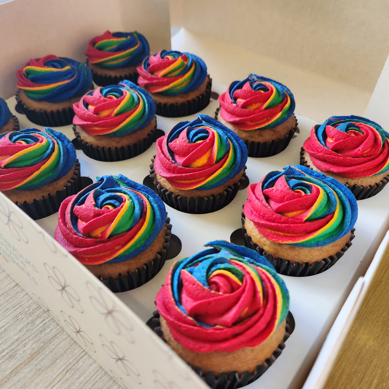 Regular Rainbow Cupcake